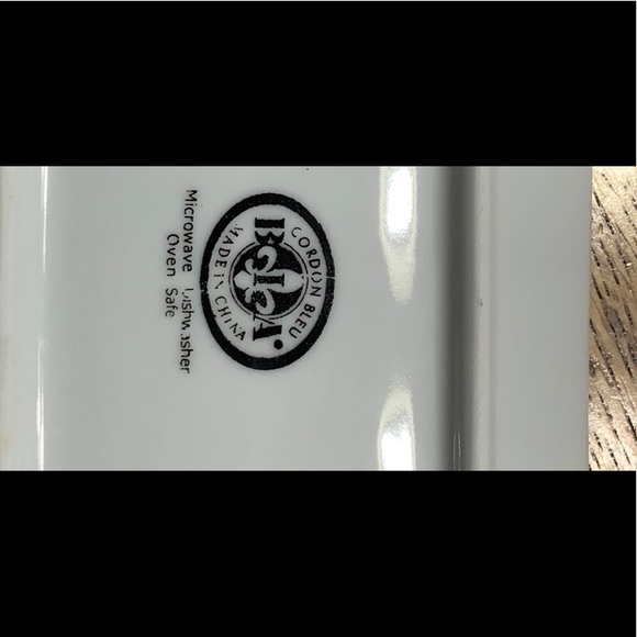 CORDIN BLEU White Ceramic Butter Dish - Picture 3 of 8